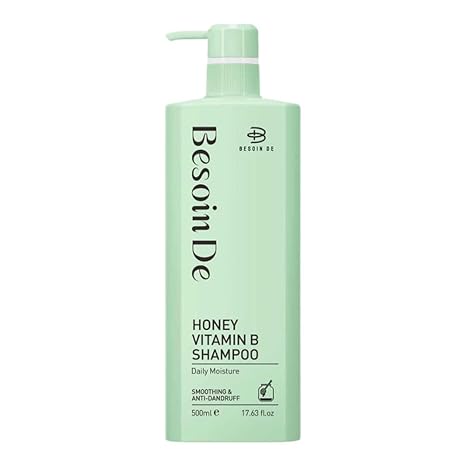 Besoin De Honey Vitamin B Shampoo and Conditioner Set, Daily Moisture, Anti-Dandruff, 25.36 fl.oz, 2-Pack